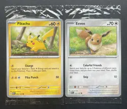 Pokemon Card POKEMON TOGETHER Stamped PIKACHU & EEVEE Exclusive Promos - SEALED! - Image 1