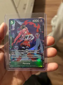 Bandai One Piece CCG Perona Special Holo Character Card OP14-033 6000 Power sr - Image 1