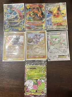Lot of 7 Rare Pokemon Cards - Image 1