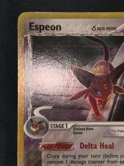 Pokemon TCG Espeon Holo Rare Reverse Holo Card 4/113 EX Delta Species - Image 5