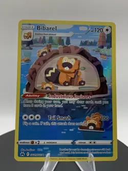 Bibarel GG25/GG70 Crown Zenith Galarian Gallery Ultra Rare Holo Pokemon Card - Image 4