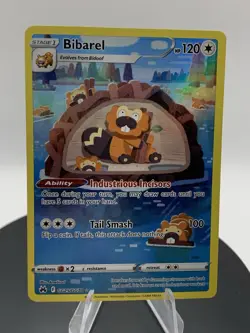 Bibarel GG25/GG70 Crown Zenith Galarian Gallery Ultra Rare Holo Pokemon Card - Image 5
