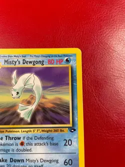 Misty's Dewgong 54/132 Gym Challenge Regular First Edition Pokemon Card - Image 4