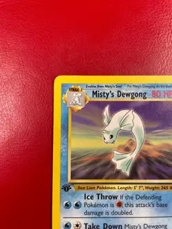 Misty's Dewgong 54/132 Gym Challenge Regular First Edition Pokemon Card - Image 5