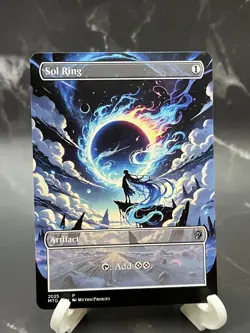 Sol Ring Anime Style High Quality Altered Art Custom Card - Image 2