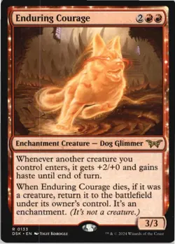 Enduring Courage R Duskmourn: House of Horror 133 NM MTG x1 - Image 1