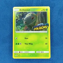Bulbasaur - (Detective Pikachu Stamped) SM198 SM Promos LP Pokemon Card TCG - Image 1