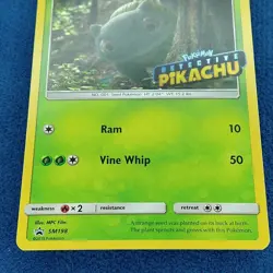Bulbasaur - (Detective Pikachu Stamped) SM198 SM Promos LP Pokemon Card TCG - Image 3