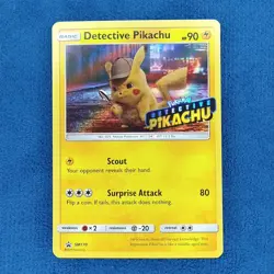 Detective Pikachu - (Detective Pikachu Stamped) SM170 SM Promos LP Pokemon - Image 1