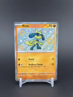 Pokemon: Riolu SHINY Rare Paldean Fates Holo 173/091 (Near Mint) - Image 1