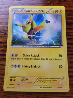 MP - Pokemon TCG Pikachu Libre 30/30 Holo Card - Image 1
