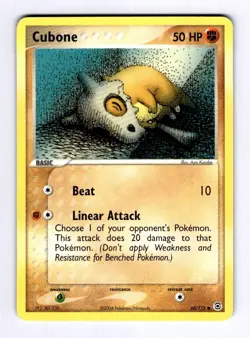 Cubone FireRed & LeafGreen #60 (2004) Common NM Pokemon - Image 1