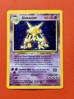 Pokemon TCG Alakazam Base Set 1/102 Holo - Image 1