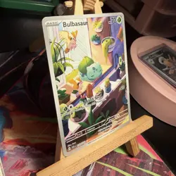 Bulbasaur 143/142 Stellar Crown Illustration Rare Full Art Holo Pokemon TCG MINT - Image 2