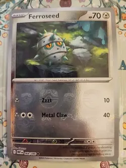 Pokemon TCG Ferroseed Master Ball Pattern 068/086 Common SV: White Flare NM/M - Image 1