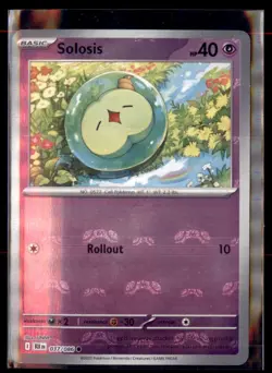 Pokemon Solosis Black Bolt BLK 037/086 Master Ball Holo - Image 1