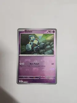Golett - 042/086 - (Master Ball Pattern) - SV: Black Bolt Pokemon TCG - Image 1