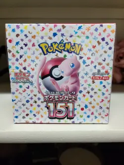 Pokemon 151 Japanese Booster Box Factory Sealed US seller With Shrink READ - Image 1