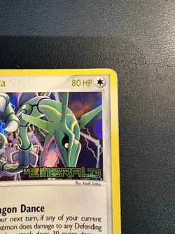 Pokemon TCG Rayquaza #9/106 Emerald Set exEmerald Stamped ReverseHolo - LP/MP - Image 2