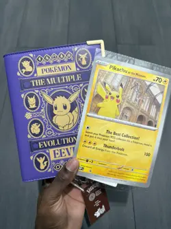 Pokemon Natural History Museum- Pikachu Promo & Eevee Eeveelutions Crossbody Bag - Image 1