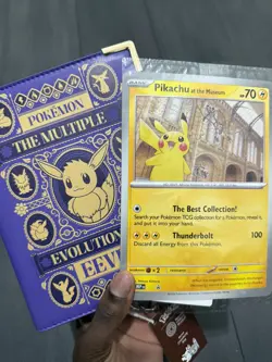 Pokemon Natural History Museum- Pikachu Promo & Eevee Eeveelutions Crossbody Bag - Image 2