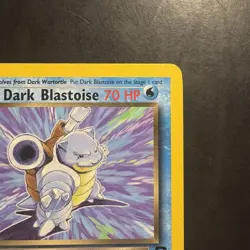 Pokemon Vintage Non Holo Rare Dark Blastoise Team Rocket 20/82 WotC - Image 3