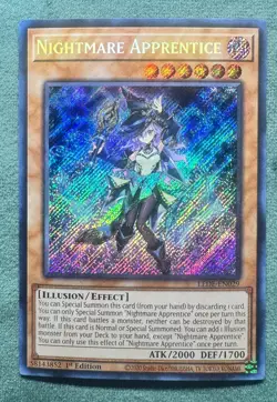 Yugioh! Legacy of Destruction Nightmare Apprentice LEDE-EN029 1st Edition Foil - Image 1