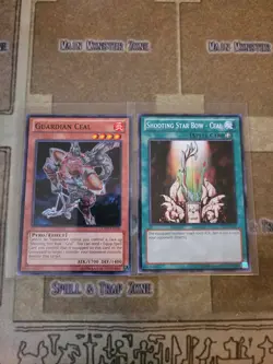 YUGIOH GUARDIAN CEAL + SHOOTING STAR BOW CEAL LCYW COMMON UNLIMITED ED NM - Image 1