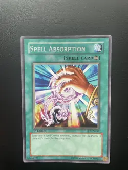 Yugioh Spell Absorption FET-EN039 1st Edition Rare LP - Image 1