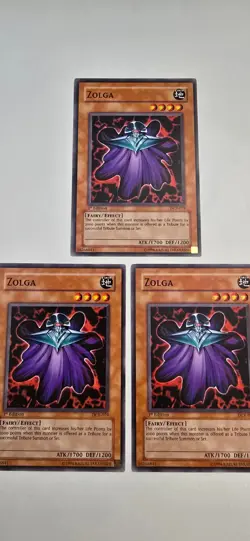 Yugioh Zolga DCR-079 Dark Crisis 1st Edition x3 Playset NM - Image 1