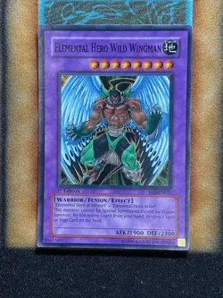 Yugioh Elemental Hero Wild Wingman EOJ-EN035 Super Rare 1st Ed LP - Image 1