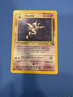 Haunter Fossil Set 6/62 Holo 1997 Vintage MP Pokemon Card - Image 1
