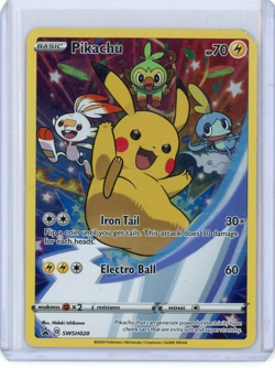 Pikachu SWSH020 Holo Sword & Shield Promo Pokemon Card DMG - Image 1