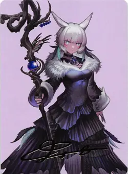 Y'shtola Night's Blessed Art Card Gold Stamp Signature 53 Art Series: FI 002517 - Image 1