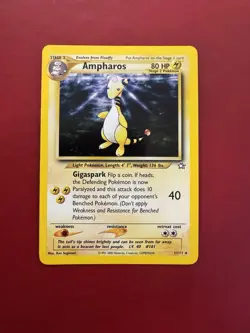 Ampharos 1/111 Holo Rare Neo Genesis Pokemon Card NM - Image 1