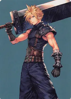 Cloud Ex-SOLDIER Art Card 50 Art Series Final Fantasy Magic the Gathering 002562 - Image 1