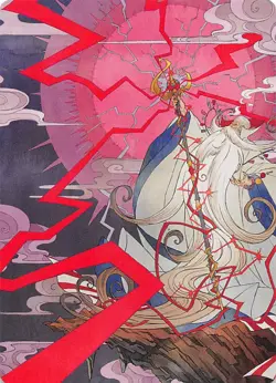 Summon: Esper Ramuh Art Card 40 Art Series Final Fantasy MTG 002571 - Image 1