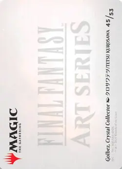 Golbez Crystal Collector Art Card 45 Art Series Final Fantasy MTG 002564 - Image 2