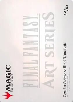 Together Forever Art Card Gold Stamp 32 Art Series Final Fantasy 002568 - Image 2