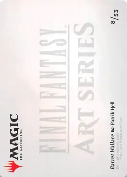 Barret Wallace Art Card 8 Art Series Final Fantasy Magic the Gathering 002519 - Image 2