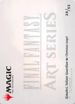 Kimahri Valiant Guardian Art Card Gold Stamp 29 Art Series Final Fantasy 002532 - Image 2