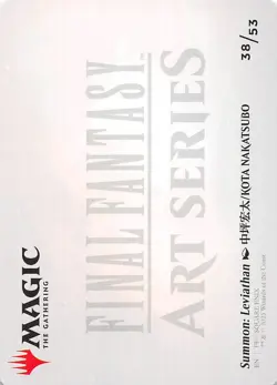 Summon: Leviathan Art Card 38 Art Series Final Fantasy MTG 002530 - Image 2
