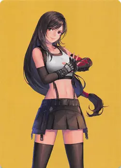 Tifa Martial Artist Art Card Gold Stamped 52 Art Series Final Fantasy MTG 002546 - Image 1