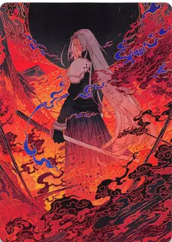 Nibelheim Aflame Art Card 35 Art Series Final Fantasy Magic the Gathering 002537 - Image 1