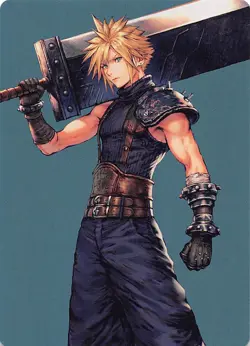 Cloud Ex-SOLDIER Art Card 50 Art Series Final Fantasy Magic the Gathering 002569 - Image 1