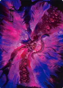 Hades Sorcerer of Eld Art Card Gold Stamp 12 Art Series Final Fantasy MTG 002527 - Image 1