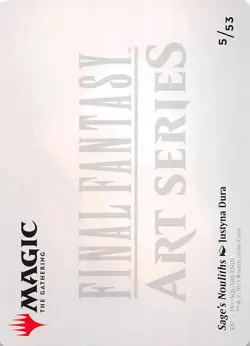 Sage's Nouliths Art Card Gold Stamp 5 Art Series Final Fantasy MTG 002522 - Image 2