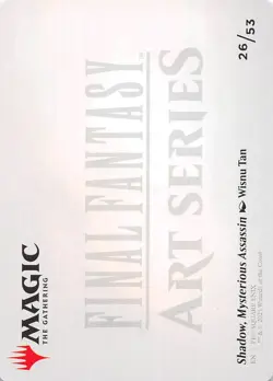 Shadow Mysterious Assassin Art Card 26 Art Series Final Fantasy MTG 002525 - Image 2