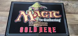 1999 Wizards Of The Coast Magic The Gathering Sold Here Promo Poster 17x11 - Image 1