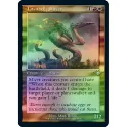 FOIL LAVABELLY SLIVER (RETRO FRAME) (FOIL ETCHED) X4 Modern Horizons Magic MTG - Image 1